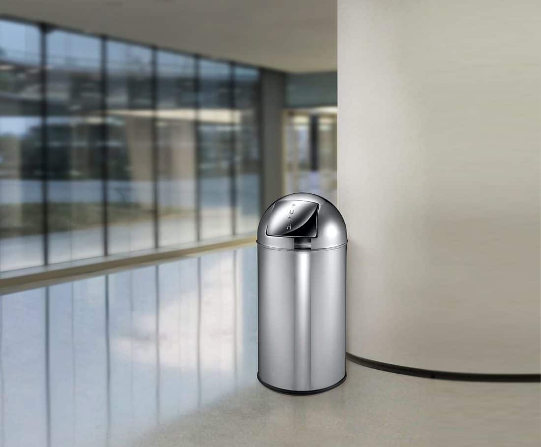Pushcan 40L Stainless steel