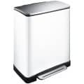 E-Cube Recycle Step Bin 28+18L White