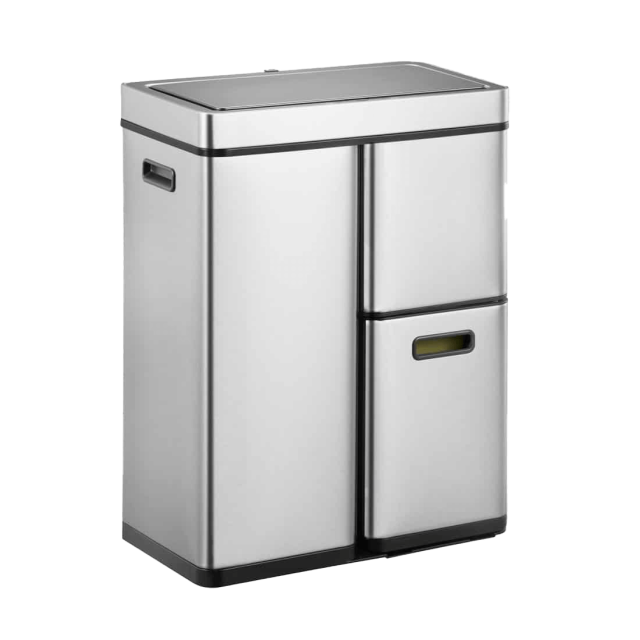 Mirage Plus Recycle Sensor Bin 30+15+15L Matt s/s