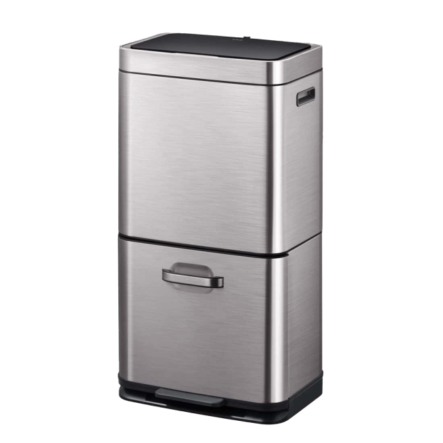 Mirage Plus Recycle Sensor Bin 35+25L Grey Matt s/s