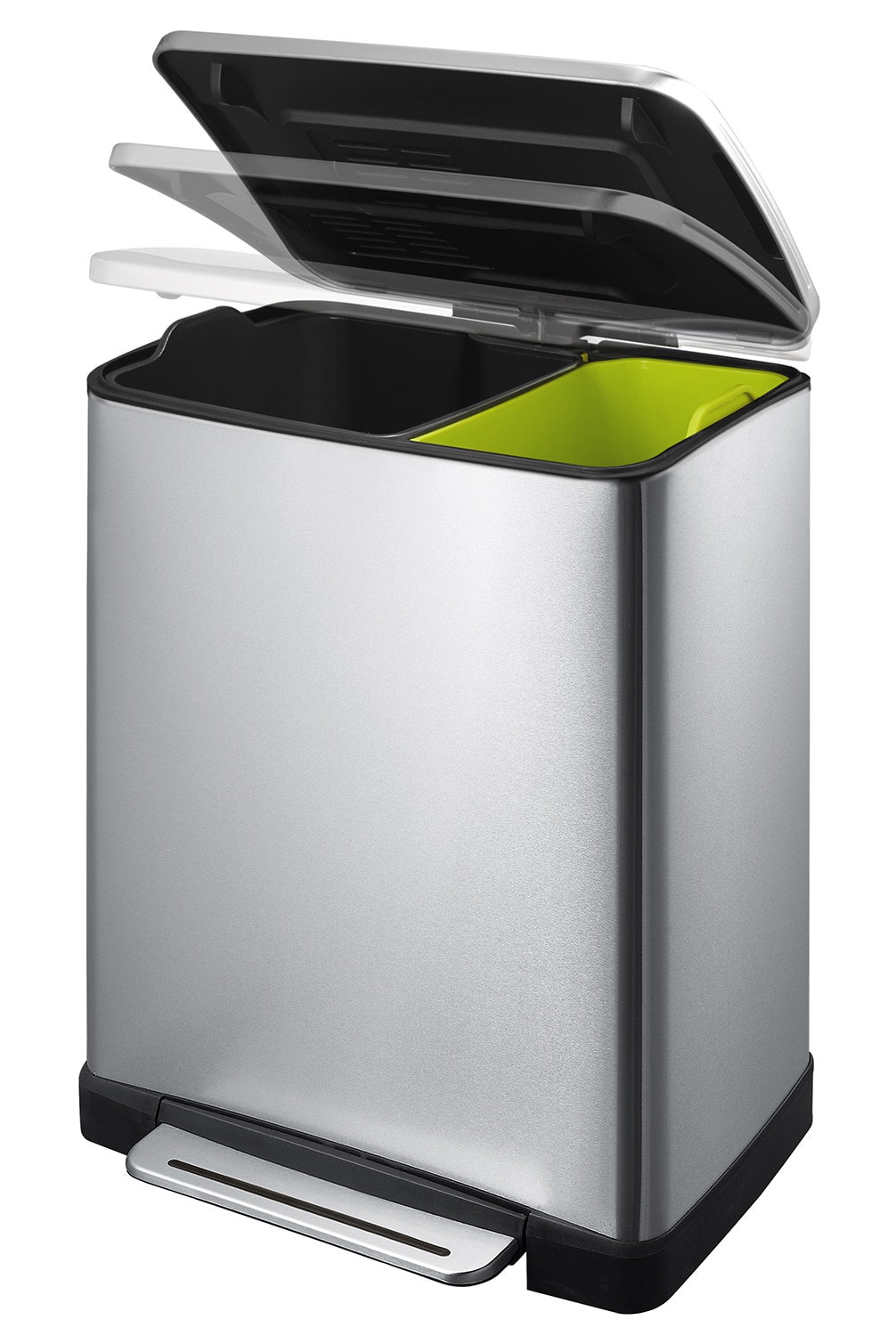 E-Cube Recycle Step Bin 10+9L Matt s/s