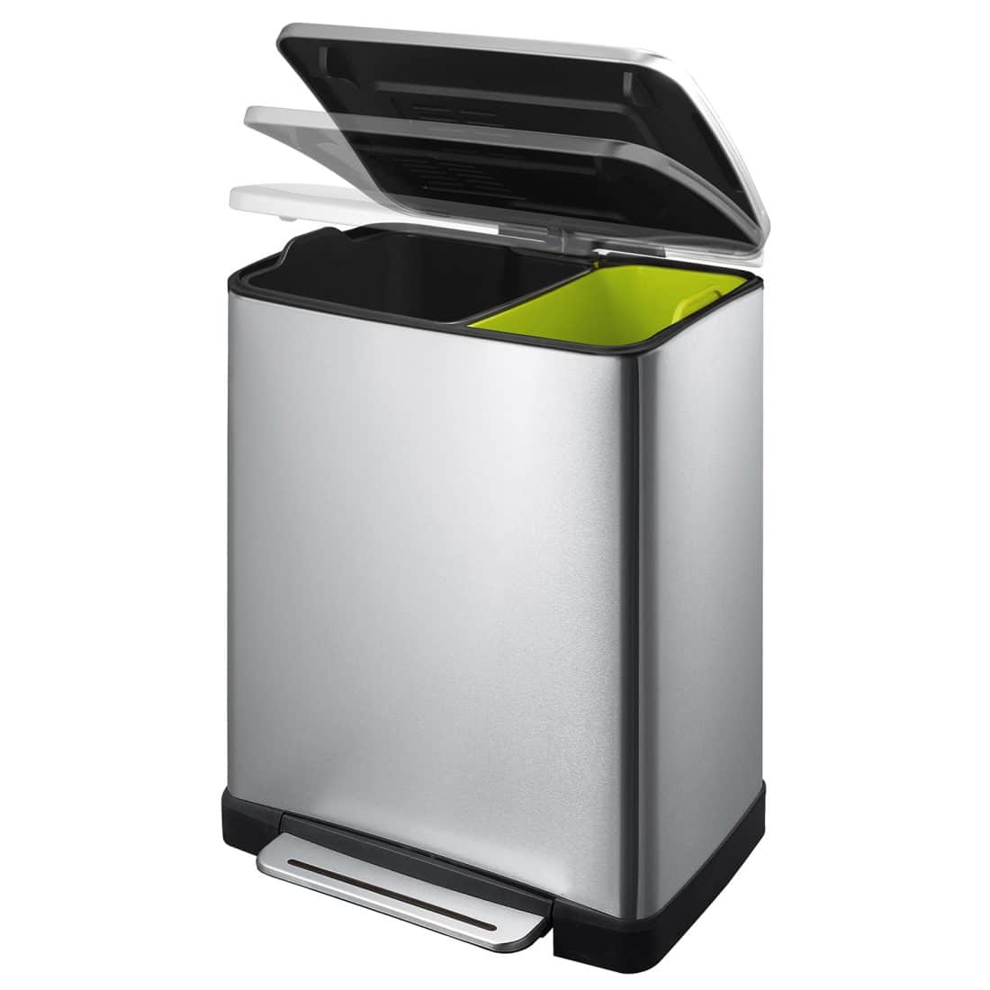 E-Cube Recycle Step Bin 10+9L Matt s/s