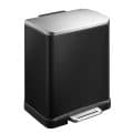 E-Cube Recycle Step Bin 10+9L Black