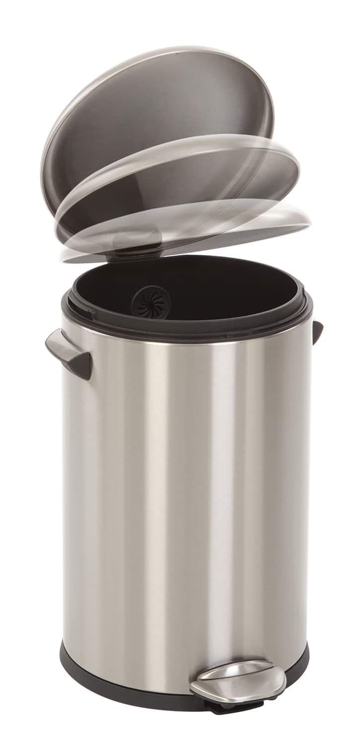 Belle Deluxe Step Bin 12L Matt s/s