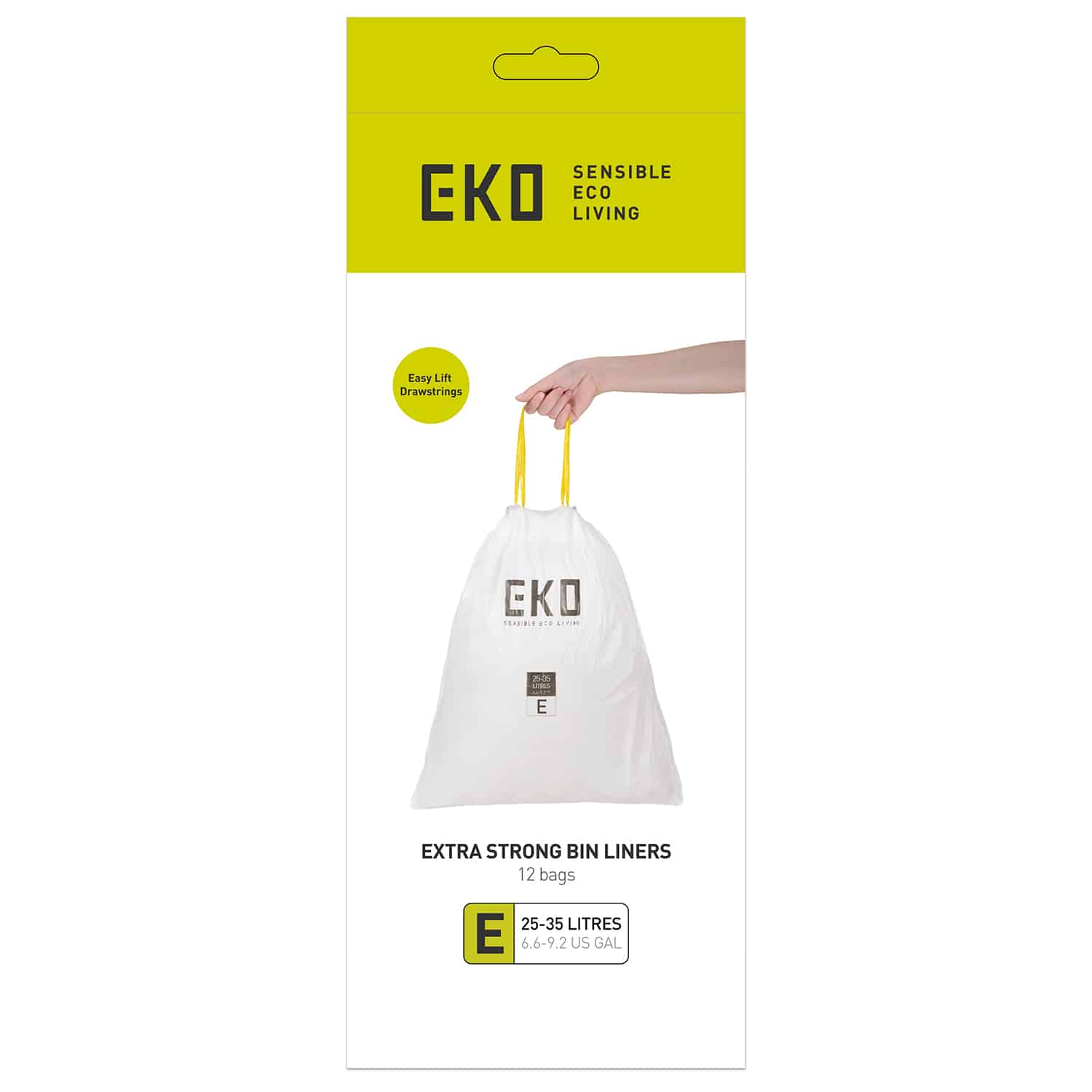 Order Drawstring Trash Bags type E 25-35L White at EKO Europe